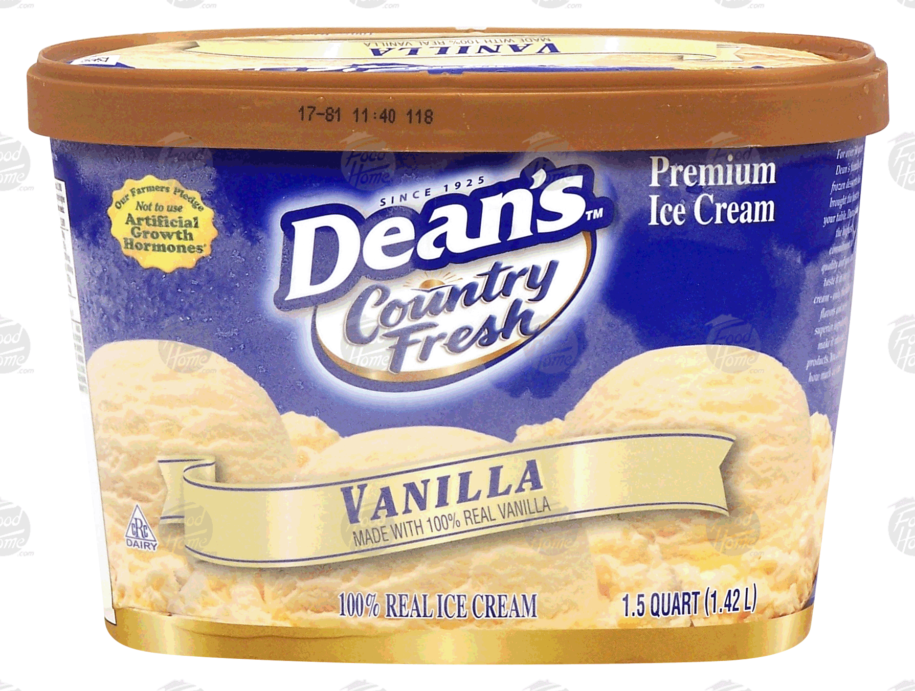 Dean's Country Fresh vanilla ice cream Full-Size Picture